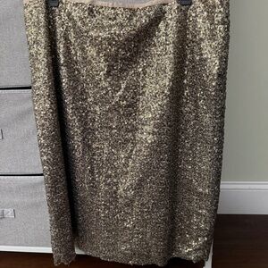 Chico’s Gold Sequin Skirt